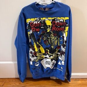 Online Ceramics Blue “Goin Down the Road” Crewneck RARE